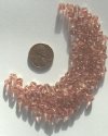 100 6mm Bicone Pink Lustre